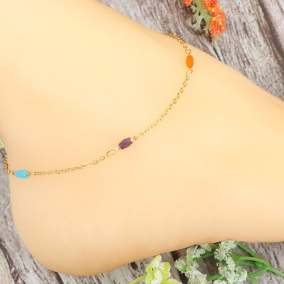 "Dainty Anklet for Women – Elegant Everyday Jewelry & Perfect Gift | MLCRC1946 - Picture 3 of 10